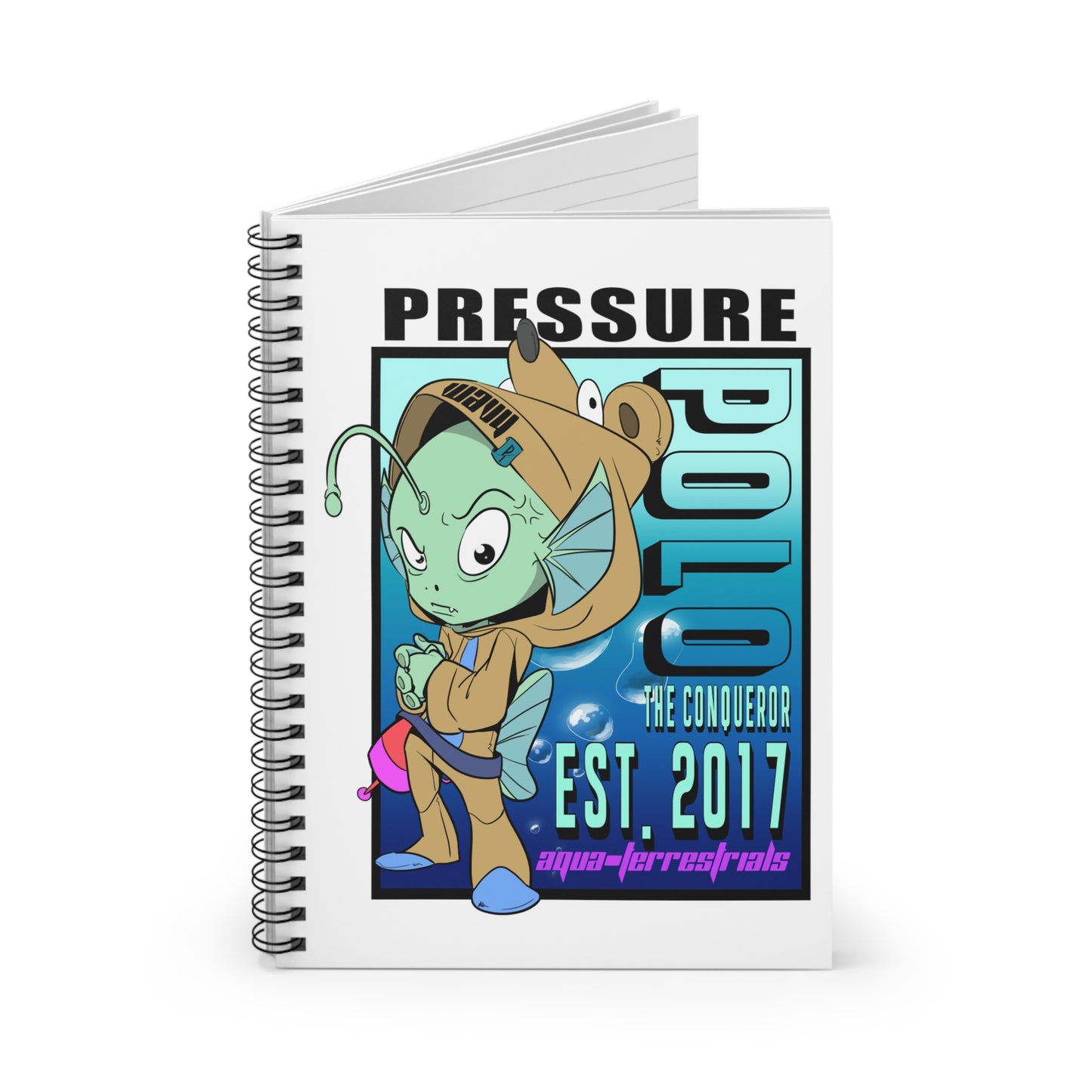 AQUA-TERRESTRIALS POLO PRESSURE Spiral Notebook - Ruled Line