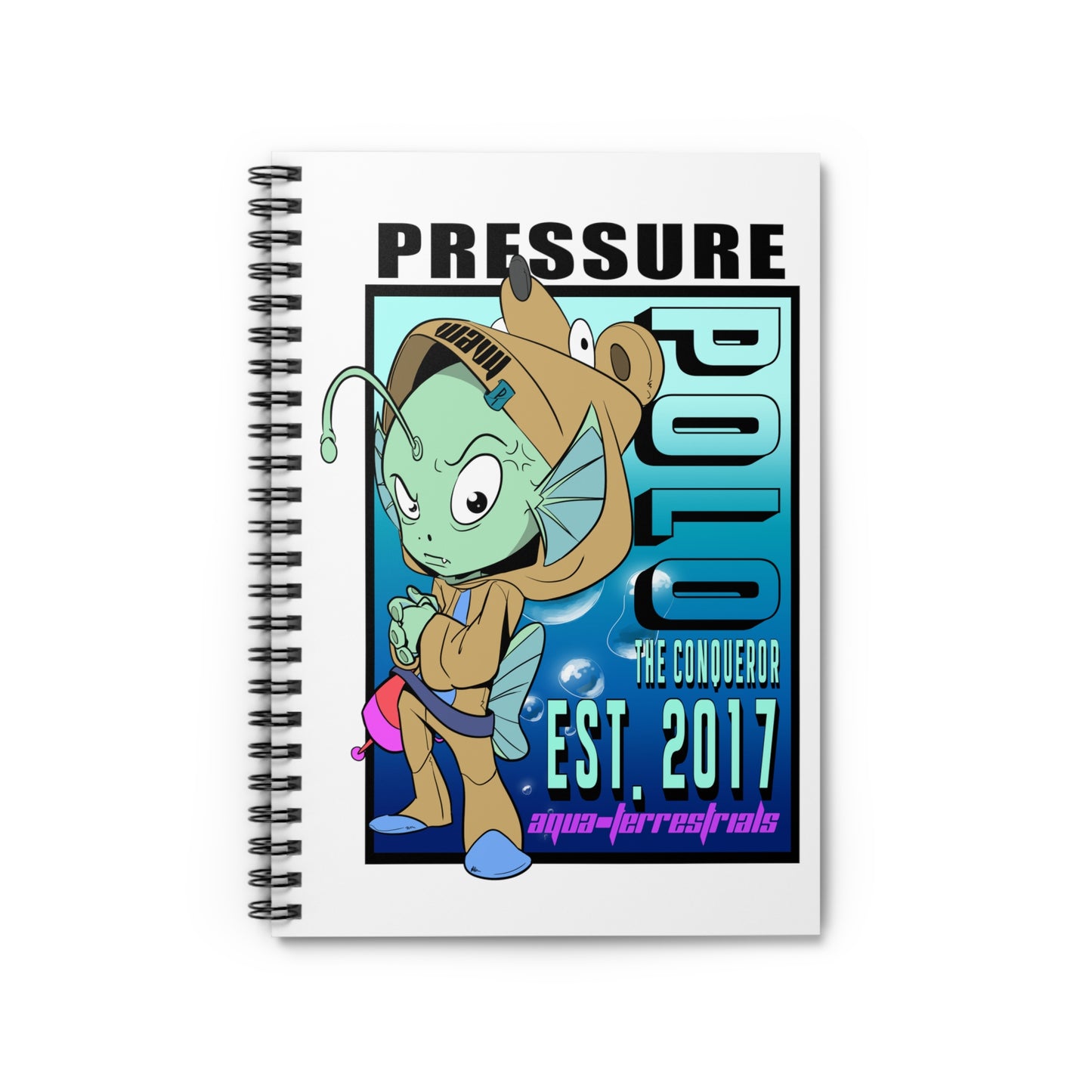 AQUA-TERRESTRIALS POLO PRESSURE Spiral Notebook - Ruled Line